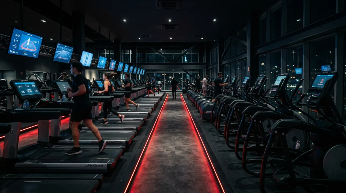 Zona de cardio con equipos modernos